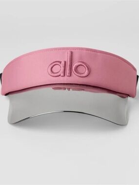 alo Pink wild rose Visor with Clear Shield